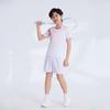 Kids Quick-Dry Badminton Training Set Girls Boys Sportswear Lightweight Bamboo Fiber Athletic Outfit