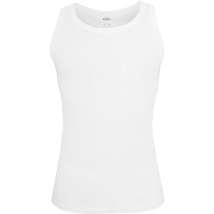 Débardeur - URBAN CLASSICS - Blanc - Taille L - 100% coton - Coupe regular