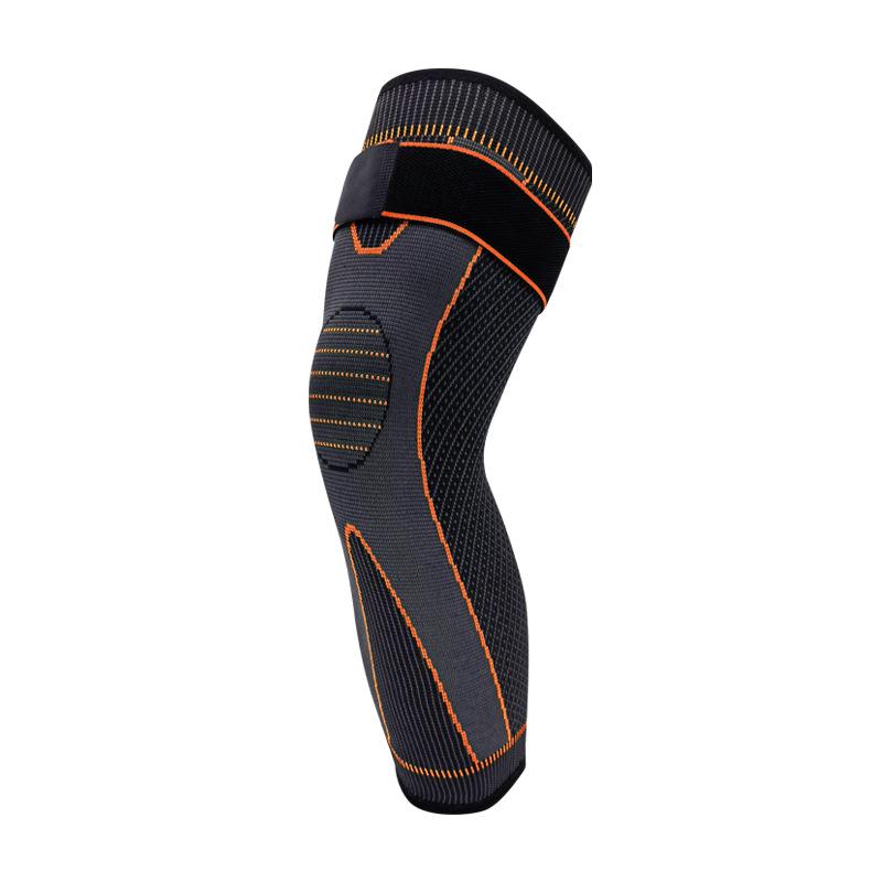 Long Tube Compression Sports Knee Pads  New Nylon Elastic Knitted Thermal Protective Gear for Cycling  Fitness and Running