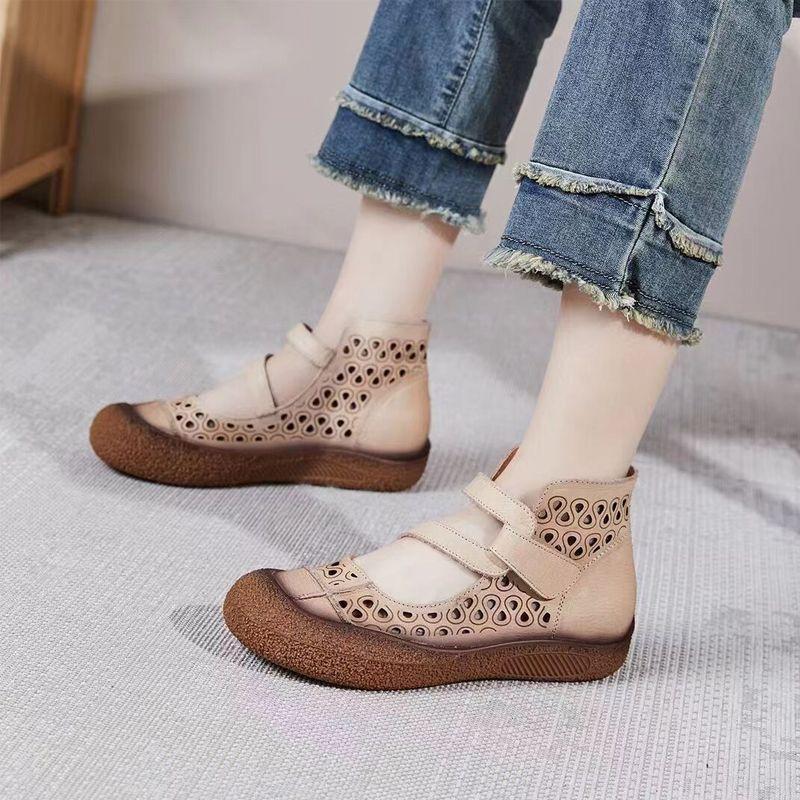 2025 summer and autumn retro casual soft-soled mother sandals hole hole women's shoes foreign style versatile trend sense foreign style versatile