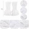 Universal Ruched Pleated Detachable Cuffs 3 Layers Ballet Style Fake Flared Sleeves Lolita Fingerless Gloves False Cuffs Cosplay