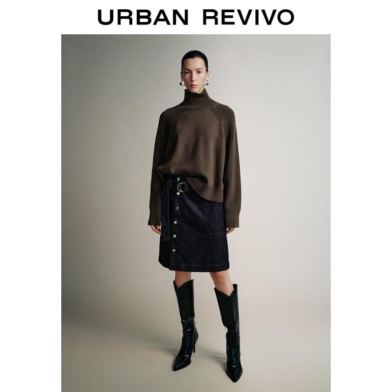 

Женский свитер UR 2025 с высоким воротом, крупной вязки L