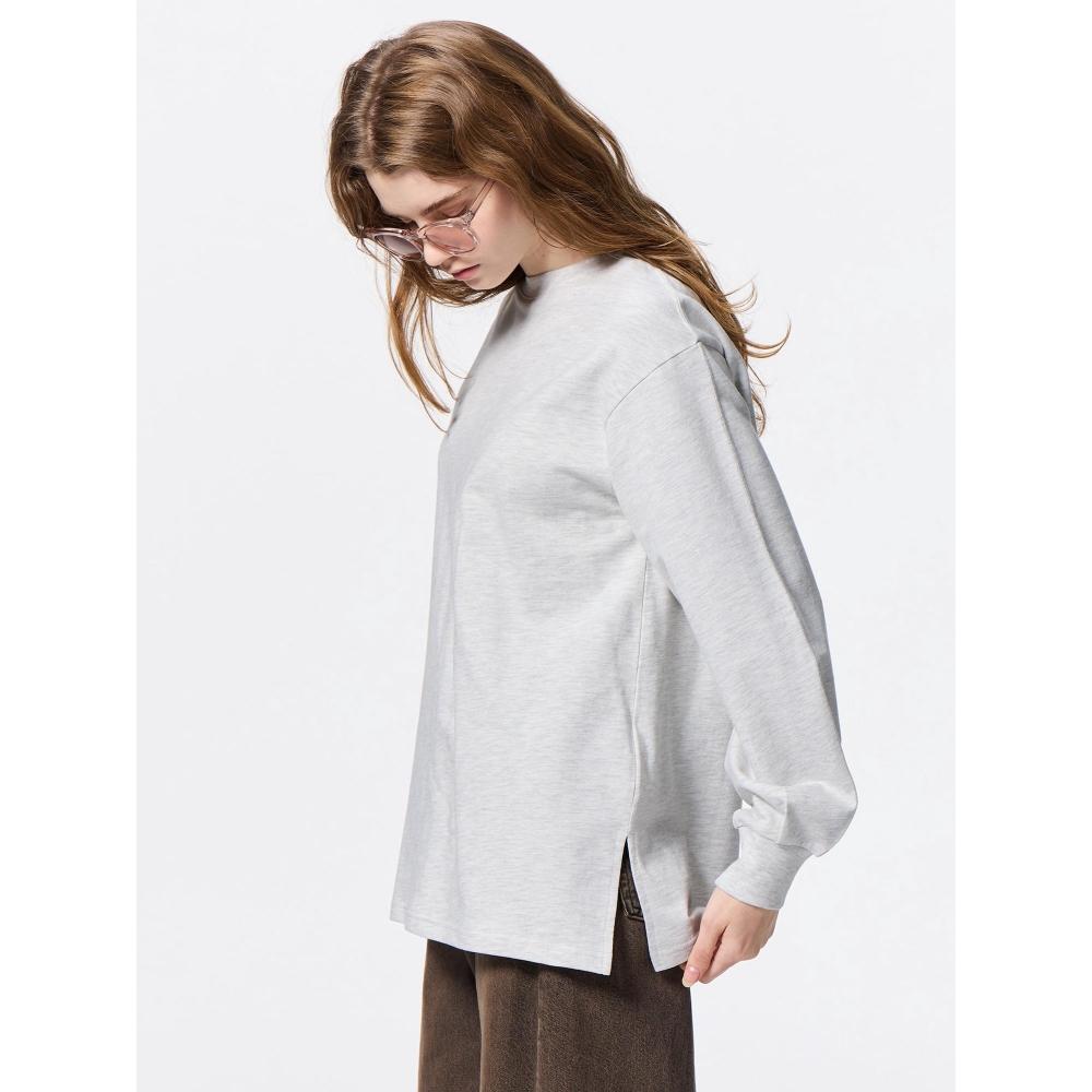 Gu By Uniqlo LighT SweaT Oversized T  Long Sleeve 