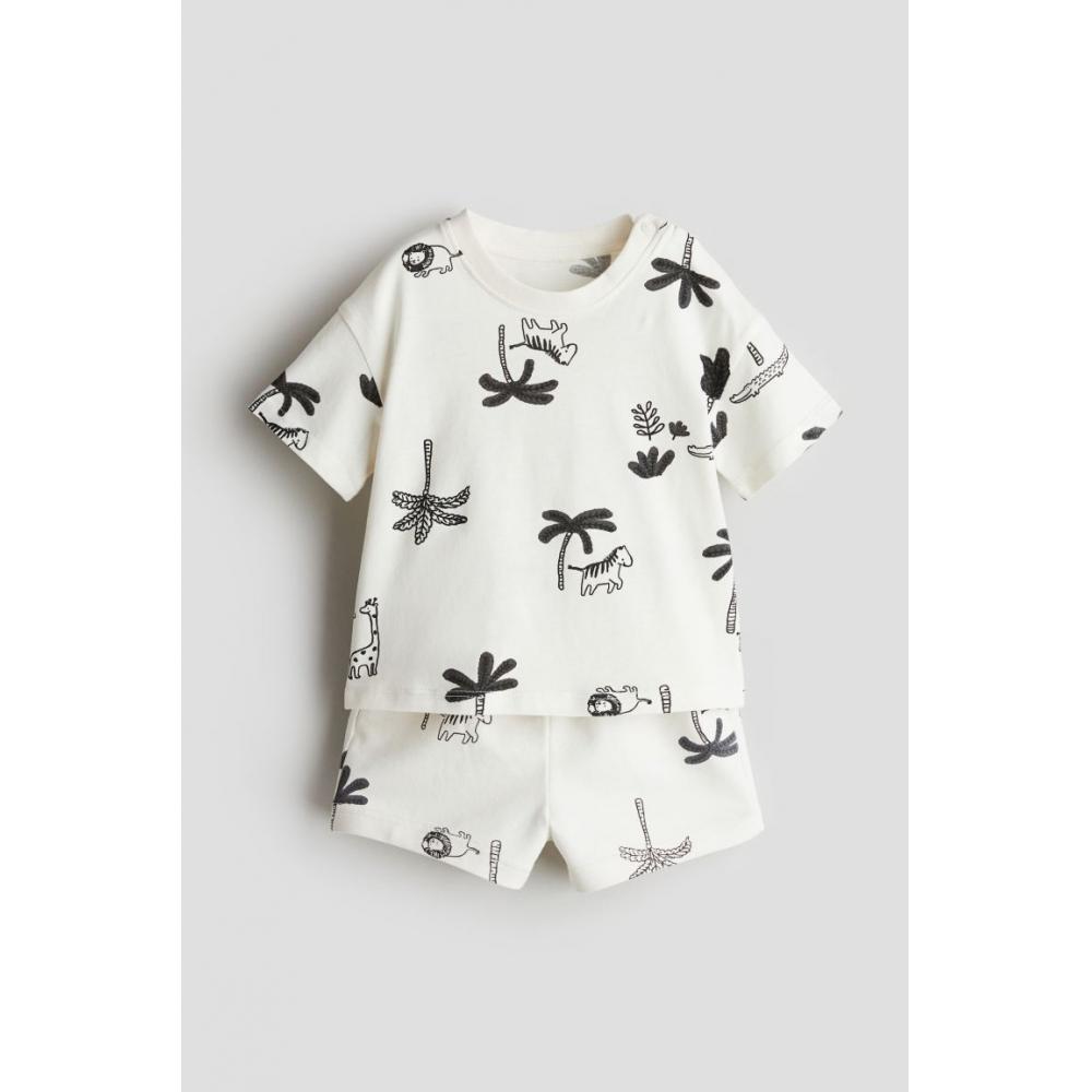 

Хлопковые шорты HM, белые животные