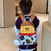 Adorable Cartoon Backpack For Kids With Breathable Nylon Material And Fun Geometric Patterns