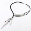 Fashion Korean New Necklace Bohemian Style Rope Chain Leaf Feather Pattern Pendant Necklace For Women Fine Jewelry Collares Gift
