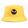 Fashion Grimace Bucket Hat Hip Hop Panama Caps Unisex Sun Visor Hats Wry Face Printed Cap Fisherman Hats Pumpkin Halloween Face