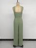 TikTok Europe 2026 Summer Strappy Waist-Cinched Sleeveless Long Jumpsuit for Women