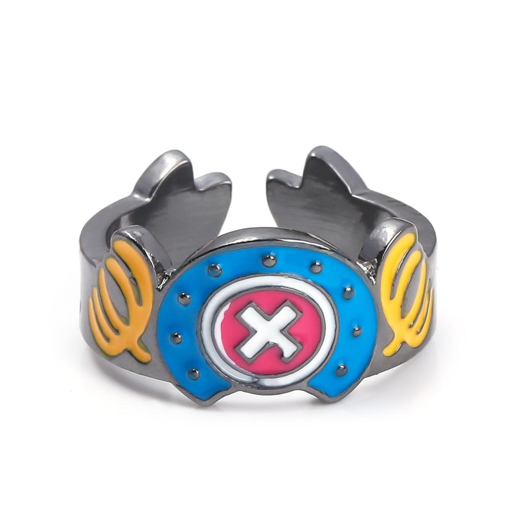 Кольцо с символикой аниме One Piece, металлическое, для фанатов косплея Chopper