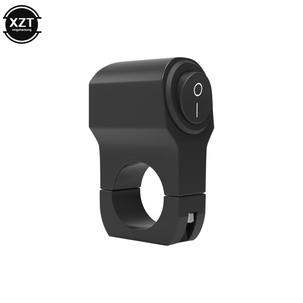 

7/8-дюймовый руль мотоцикла фара ВКЛ/ВЫКЛ кнопка света алюминиевый сплав водонепроницаемый противотуманный прожектор переключатель для скутера ATV чёрный