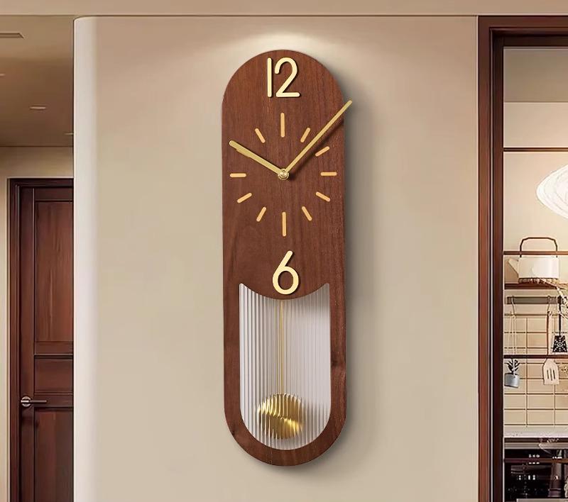 Wall Clock Chinese Antique Living Room New High-end Chinese Retro Art Creative Clock Wall Hanging Home Decoration