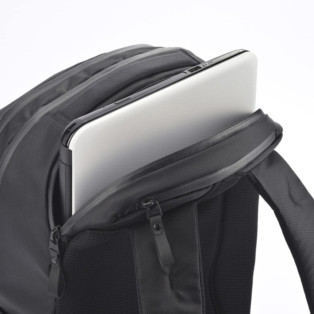 Ace Gene Business Backpack, A4 Size Compatible, Water-Resistant, Fits 15.6-inch Laptops, Air Mesh Backing, Rugmaster No. 67812, Men's, Black,