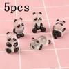 1-10pcs Glowing Panda Mini Figurines Miniature Panda Micro Landscape Ornament Glowing In Dark Miniature Flower Potted Decor