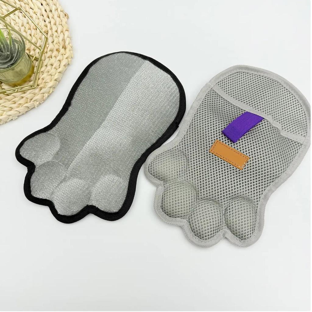 Pet Electrostatic Hair Removal Brush Reusable Double-sided Grooming Gloves For Pets Remove Cleaning Hair Water-washing Glove