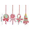 8 Pieces Christmas Candy Ornaments Lollipop Ornament Xmas Decor Candy Cane Hanging Decorations Fake Candy Canes Crafts for Xmas