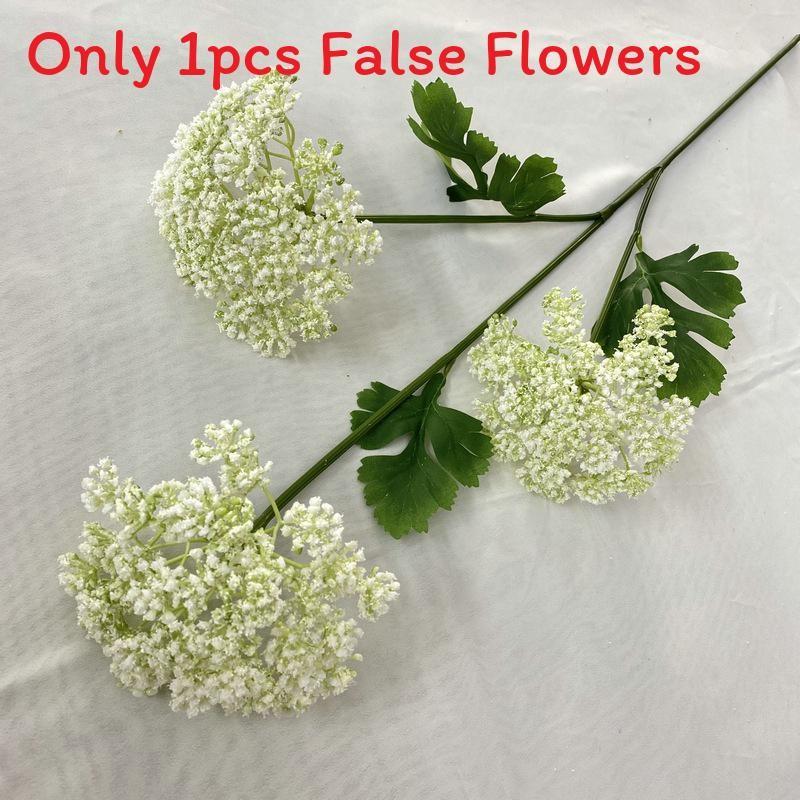 3 Rice Head Fruit Faux Plants Flocked Stems Wedding Decor Props Photography