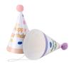 Birthday Party Hats 6pcs Shiny Metal Wire Lovely Happy Birthday Pattern for Kids Birthday Souvenir Party Decor Supplies