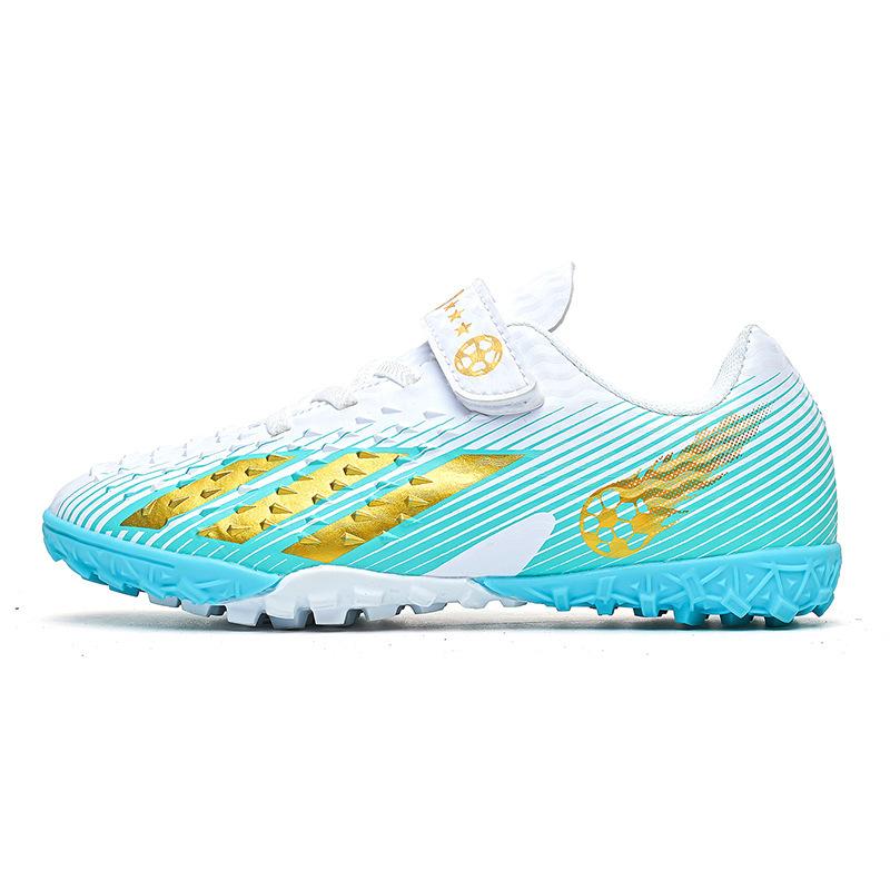 Children's Football Shoes Broken Nails Boys and Girls Anti-skid Training Shoes Velcro Short Nails Artificial Grass Children's Foot Training Shoes
