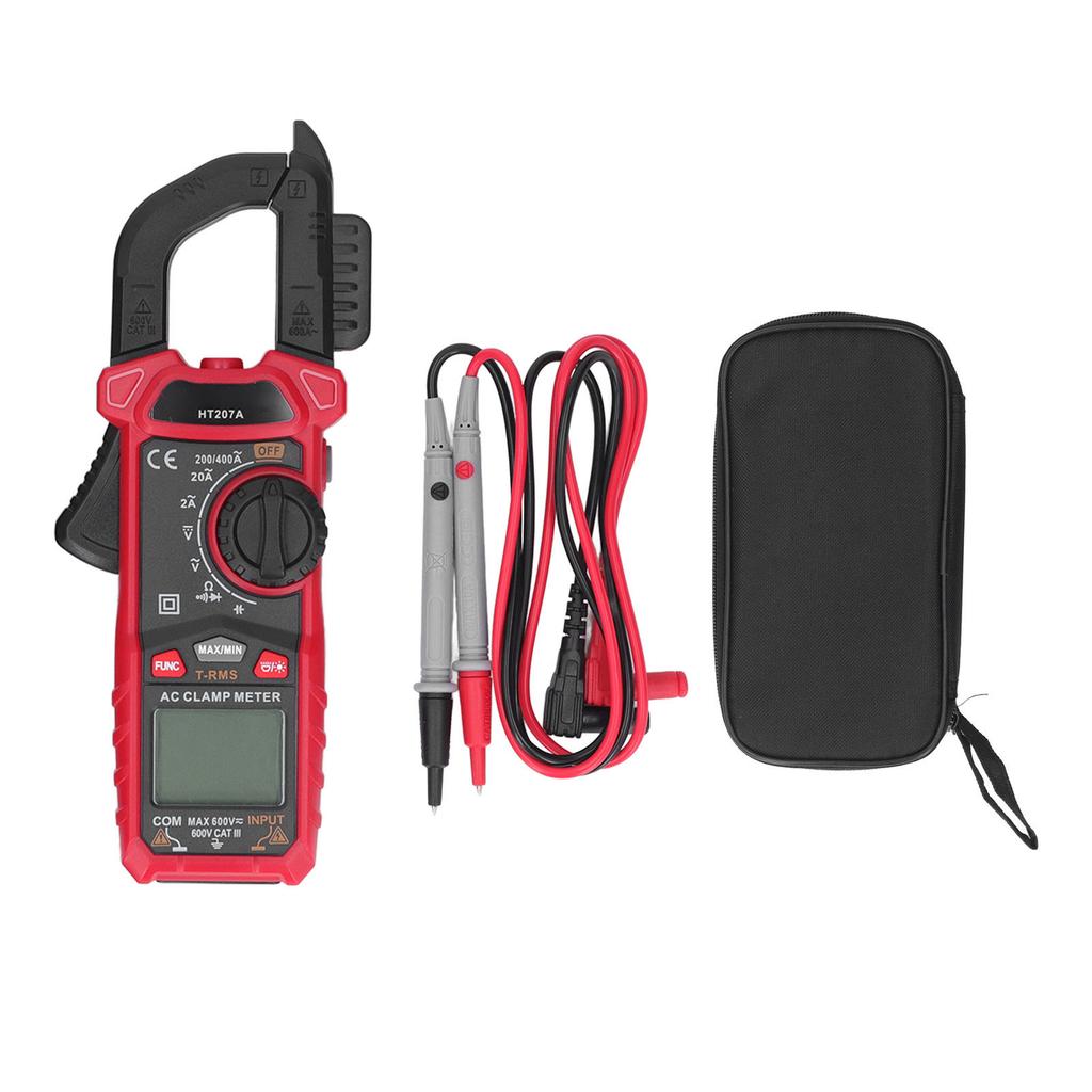 Digital Clamp Meter LCD Screen Multimeter AC DC Non Contact Voltage Current Resistance Tester