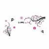 3D Acrylic Wall Decal Easy to Apply Floral Vine Wall Sticker Botanical Vine Decal Removable Home Decor Peel and Stick