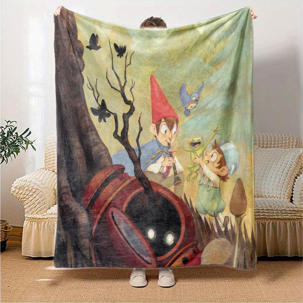 Over the Garden Wall Flannel Blanket, High quality Comfortable for All Seasons, Home Decor, Warmth and Comfort