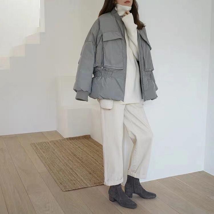 Women's High-Neck Thick Knit Sweater: Autumn/Winter 2024 European & American Loose Pullover Style