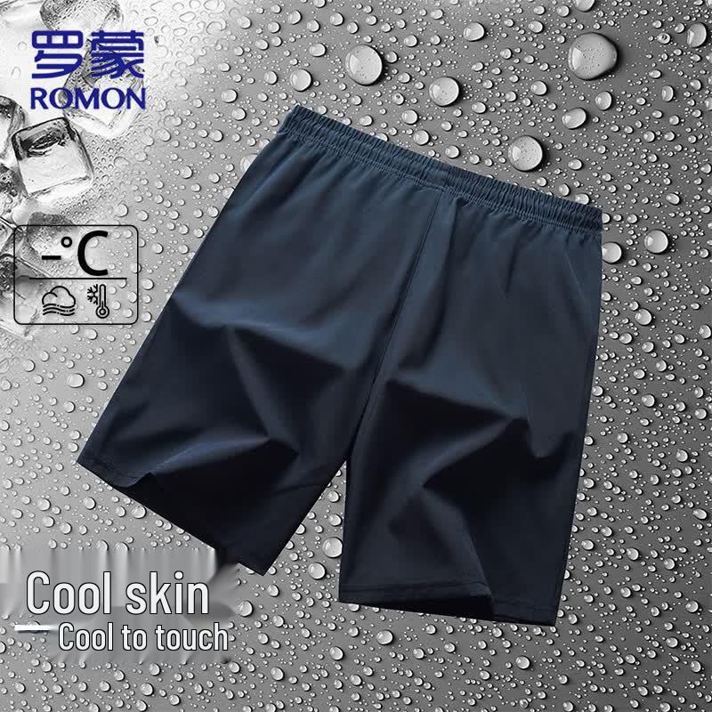ROMON Men's Ice Silk Quick-Dry Sports Shorts