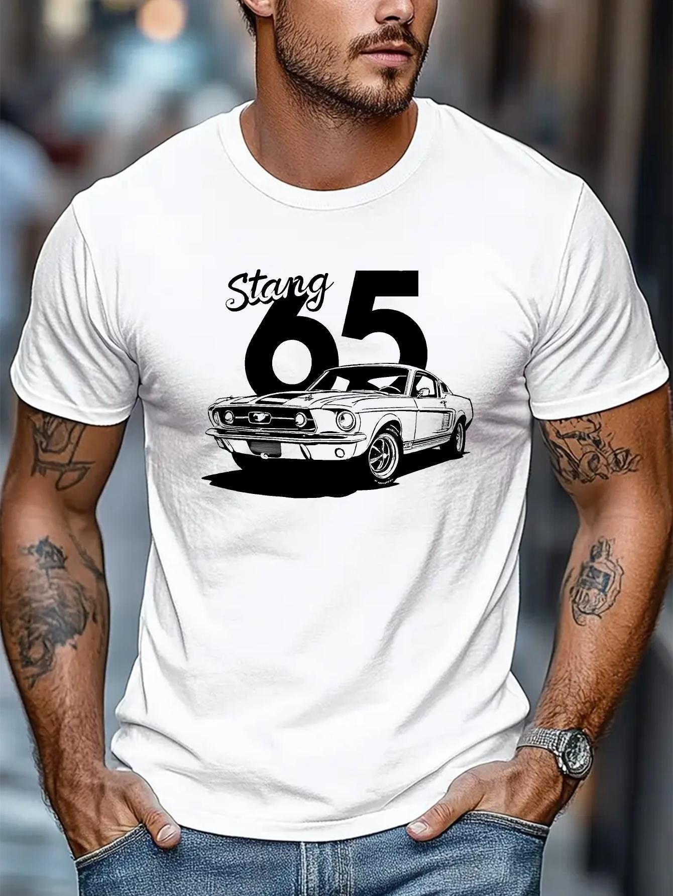 609 Cotton Blend T-shirt - Vintage Sturg 65 Car Graphic Print M
