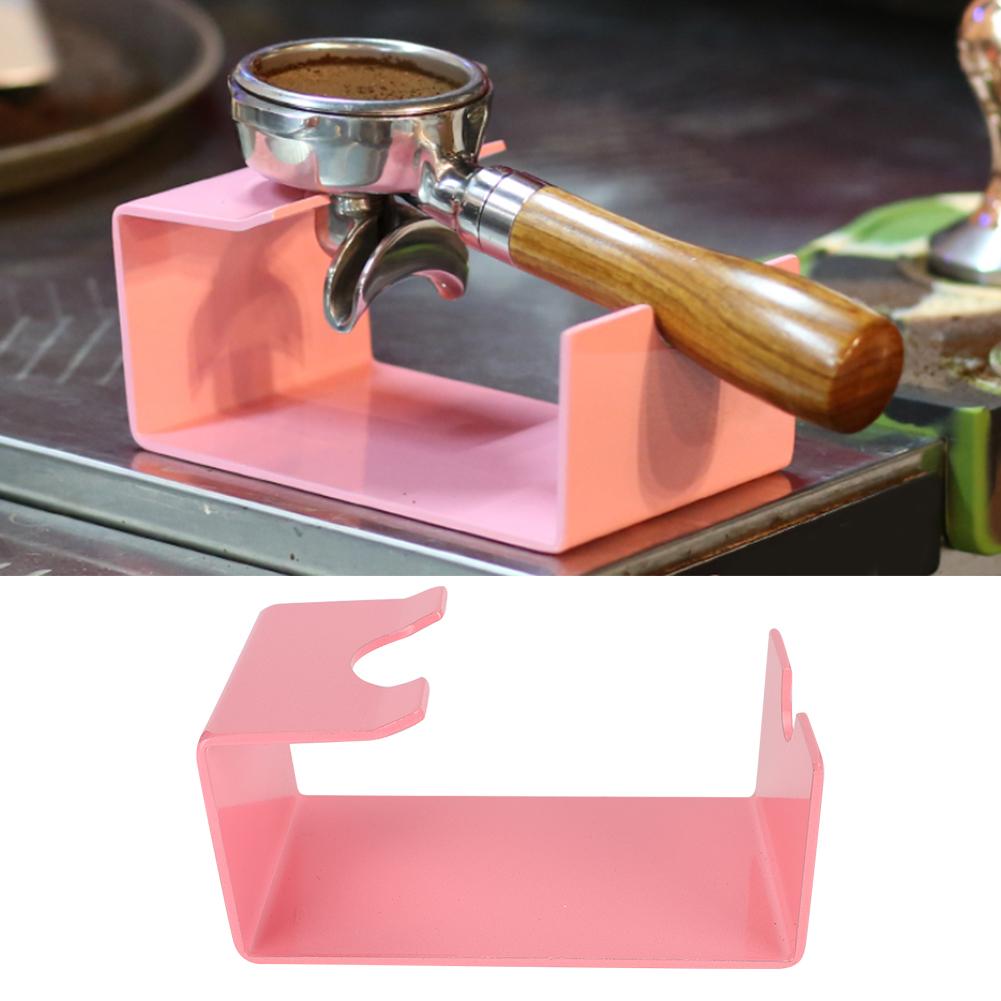 Stainless Steel Coffee Tamper Rack Tamping Handle Holder Display Bracket Coffee Tool AccessoryPink
