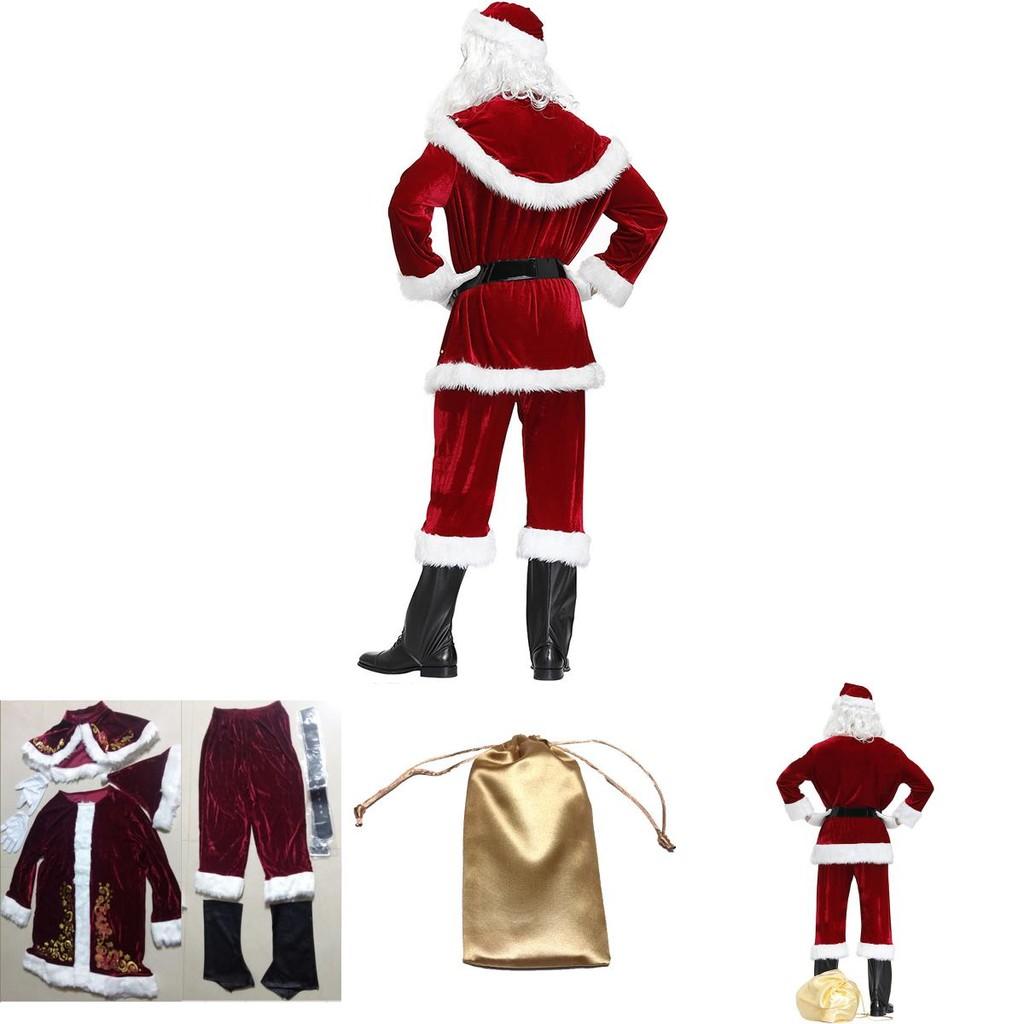 Plush And Cozy Santa Claus Costume Set Perfect For Christmas Festivities And Events