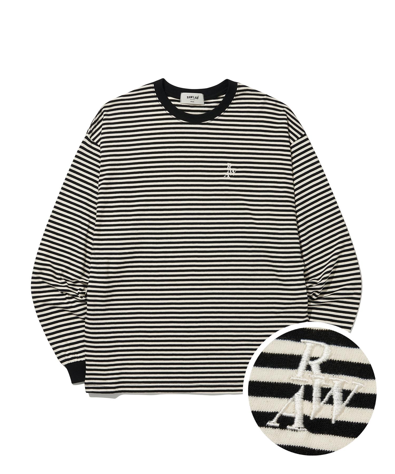 Row Lab Signature Raw Stripe Long Sleeve (Black) M