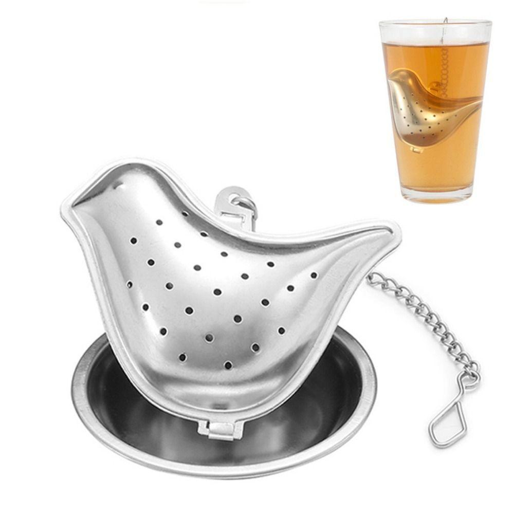 Creative Bird Duck Teapot Shape Tea Accessories Reusable Non-rust Herbal Spice Filter Coffee Filter Spice Strainer Tea Infuser
