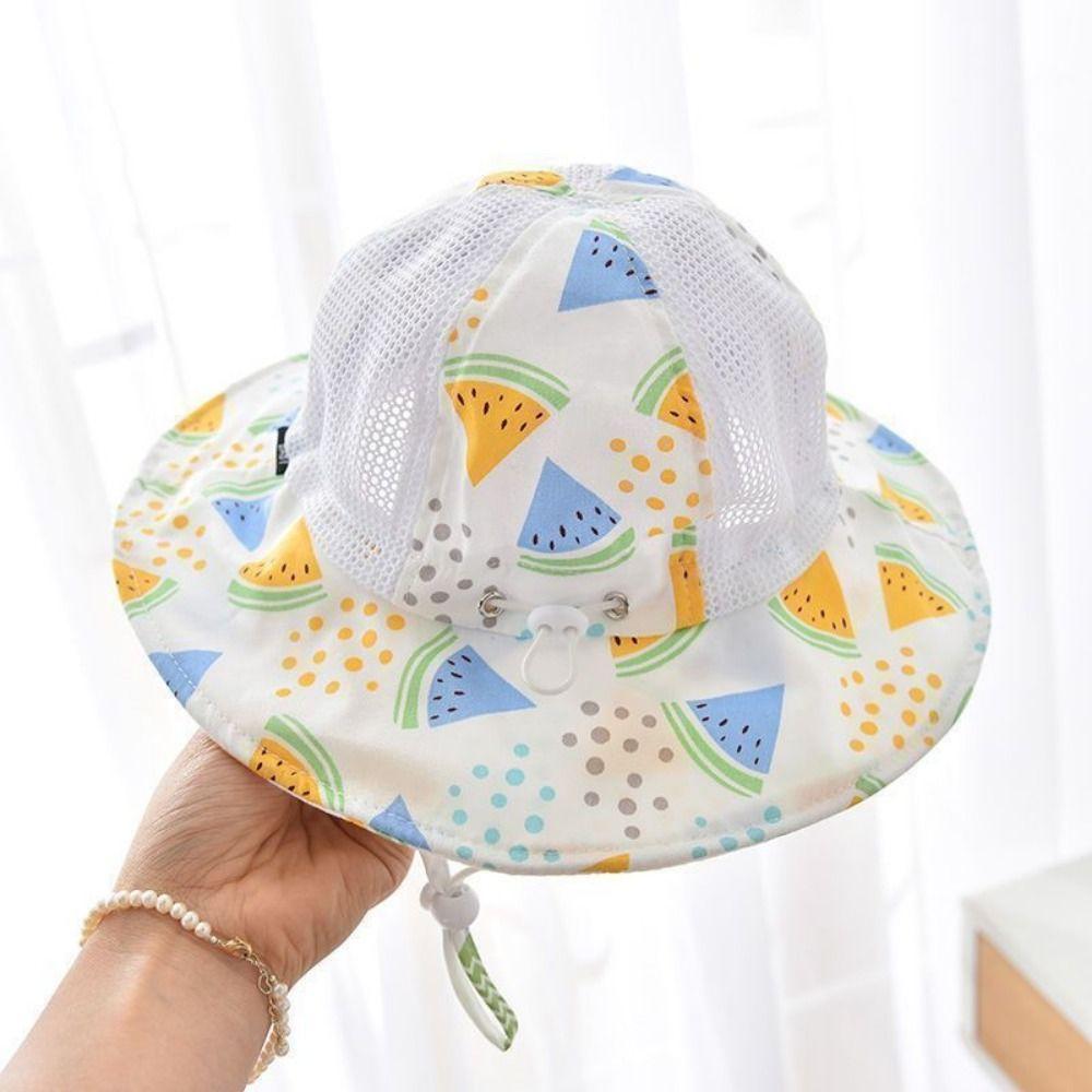 Fruit Print Children Sun Hat Thin Sun Protection Hat Fashion Bucket Hat  Summer Season