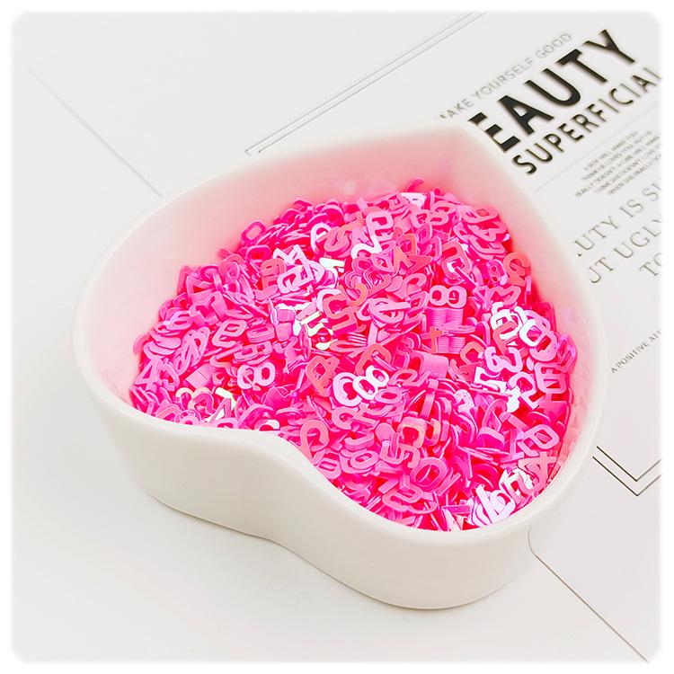 

YALEDUO Цифровые 6 мм Радужные Блестки с цифрами 0-9 для Нейл-арта DIY. 20g/bag