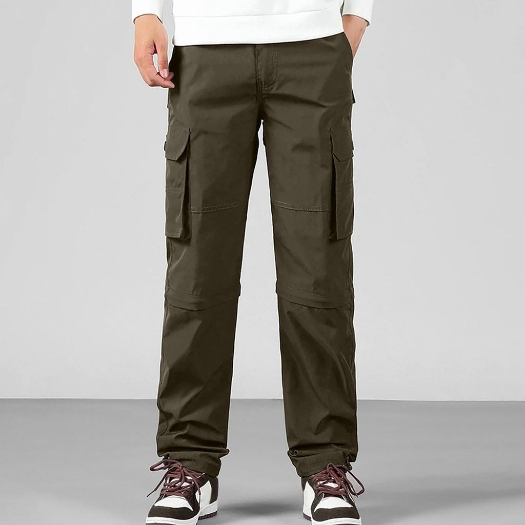 Men's And Women's Work Pants Outdoor Work Fishing Camping Waterproof Wear-resistant Multi-Pocket Work Pants (Detachable)