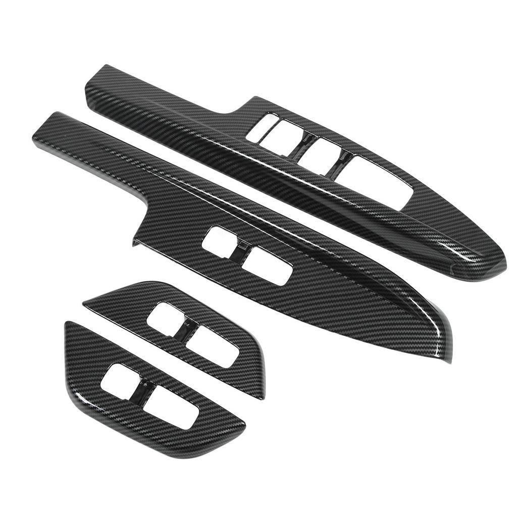 Window Lifter  Cover Stylish Carbon   Scratch Proof Prefect Fit Interior Window Control Panel Sticker for Car