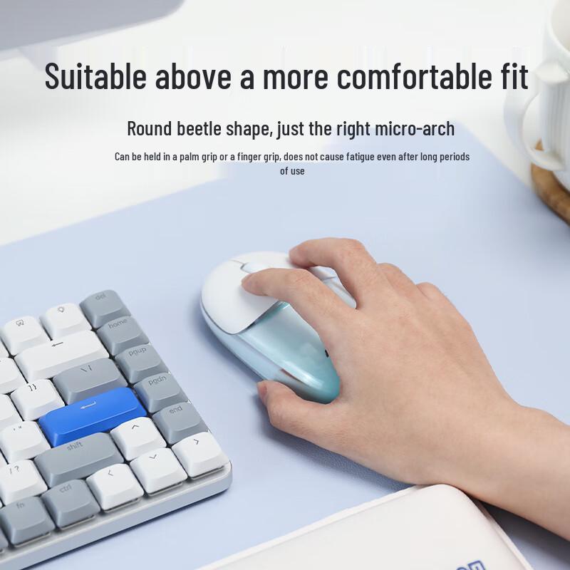 AUSDOM F01 Dual-Mode Transparent Wireless Mouse