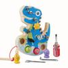 Wooden Dinosaur Fishing Toy Set: Enhances Children's Hand-Eye Coordination and Fine Motor Skills