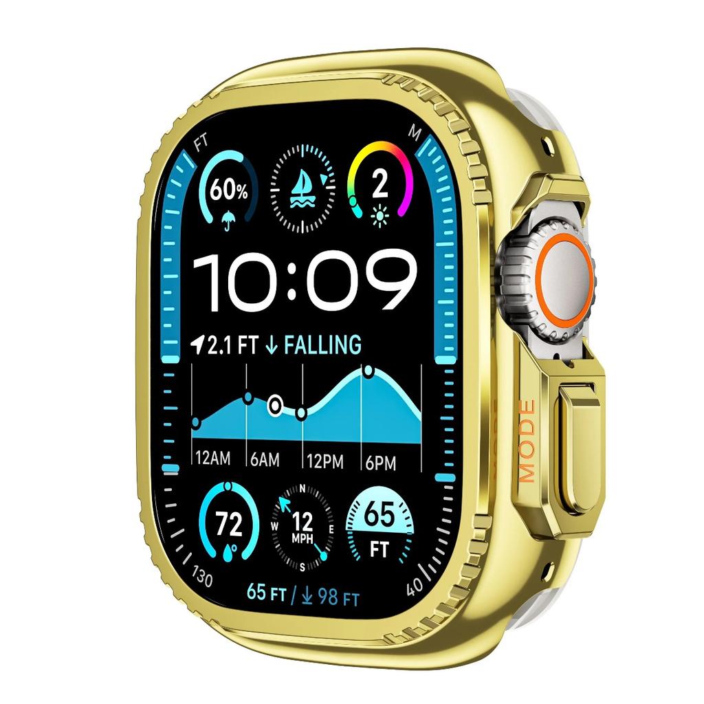 Armor Case for Apple Watch Ultra 3/2/1 49mm Series11 10 46mm 42mm Metal Protector Aluminum Cover Frame for IWatch Series 9 8 7 6 5 4 SE3 44mm 45mm