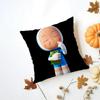 YYumis Cells Cushion Cover Washable Linen Pillowcase Soft  for Daily Sofa Bed Home Room Decor