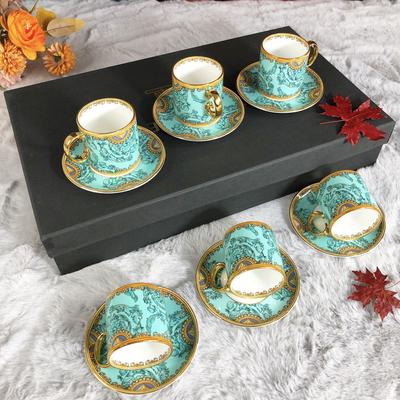 European Light Luxury Espresso Cup Saucer Ceramic Phnom Penh Bone China Set Western Tea Set Tea Cup Set English Afternoon Tea
