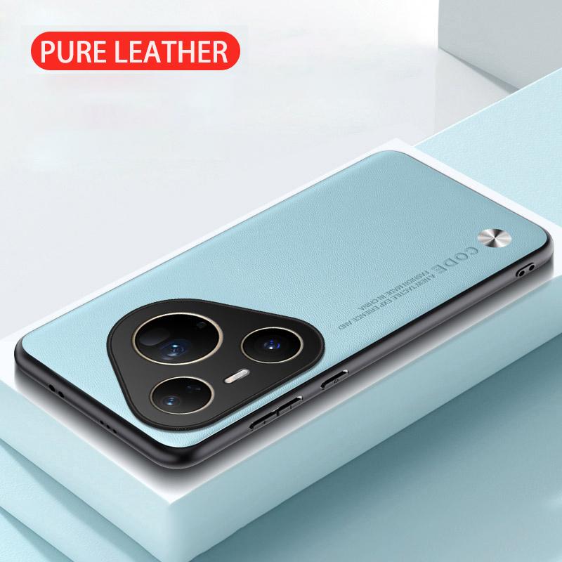 Luxury PU Leather Case For Huawei Pura 80 70 Ultra P60 P50 P40 P30 Nova 14 13 12 11 10 Pro Cover Silicone Protect Phone Case