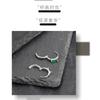 Emerald Square Ear Buckle Trendy Street Versatile Geometric Earrings Minimalist Personalized Jewelry For Unisex