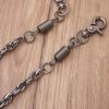Heavy Duty Metal Pants Chain Adornment Punk Wallet Chains Hip Hop Jeans Charm Round Clasp Goth Accessory for Pants