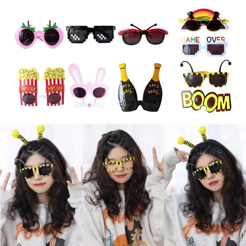 Halloween Eyeglasses Novelty Fun Plastic Decorative Glasses Cosplays Halloween Party Decor Favor Supplies for Kid Adult