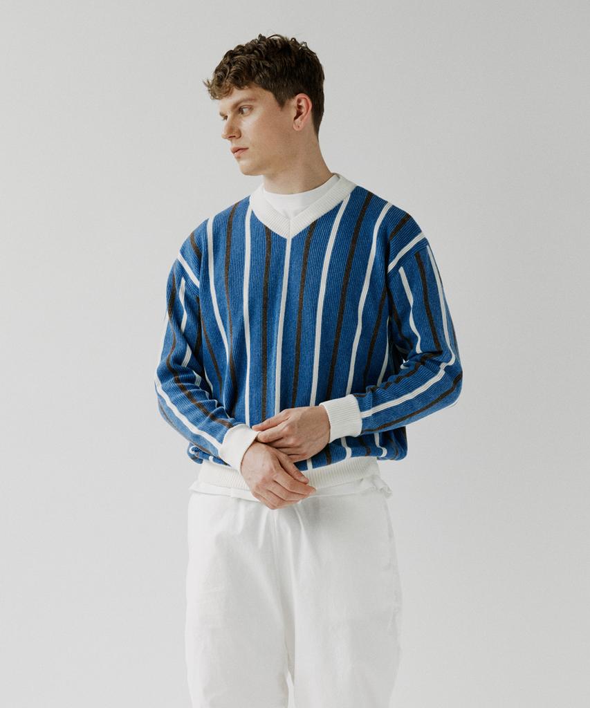 OUT OF TRUNK Vertical Stripe Knit (Man)