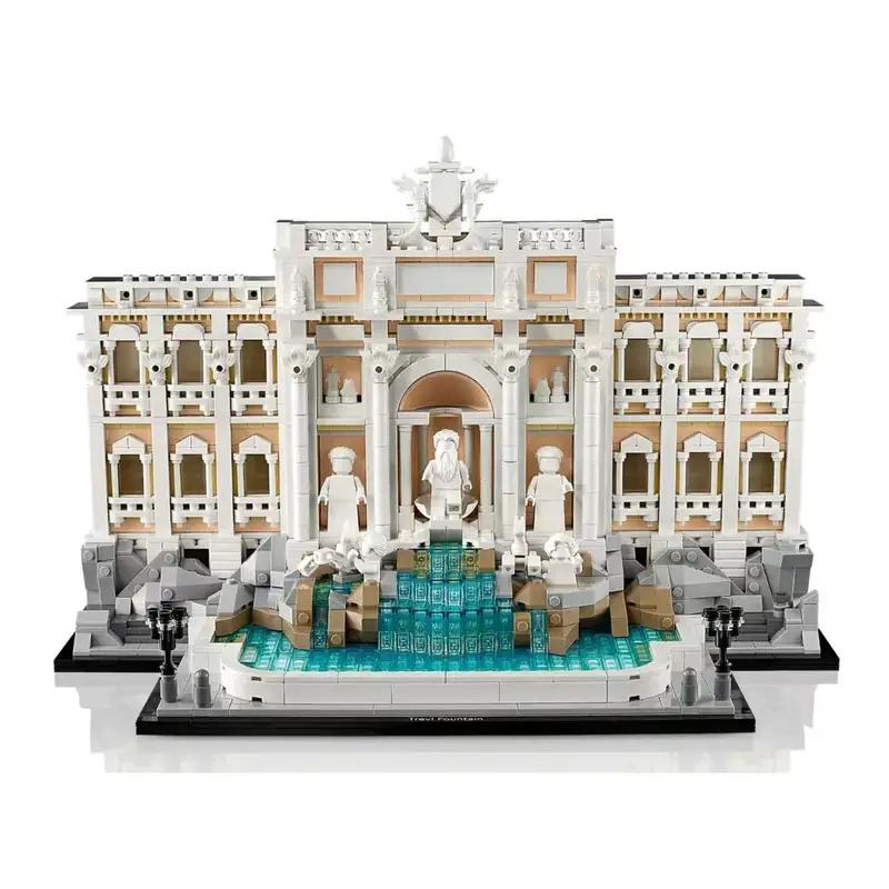 1880 pezzi Modello di Edificio Fontana Famoso nel Mondo Puzzle a Blocchi di Assemblaggio Kit Educativo per Adulti Regalo di Compleanno Natale