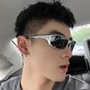 New Spice Girl Style Sports Sunglasses European and American Future Sense Ruffian Sunglasses Street Sunglasses Live Delivery