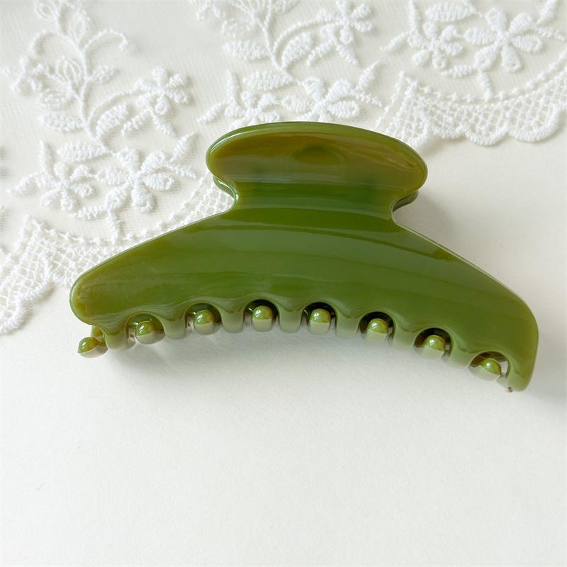 High-end Glossy Small Fan-shaped Hair Clips with Simple and Elegant Style - Hair Clips for Retro Updos - Shark Clips
