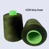 High-Speed 8000-Yard Black & White Sewing Thread - 402 Flat Pagoda Thread for Clothing